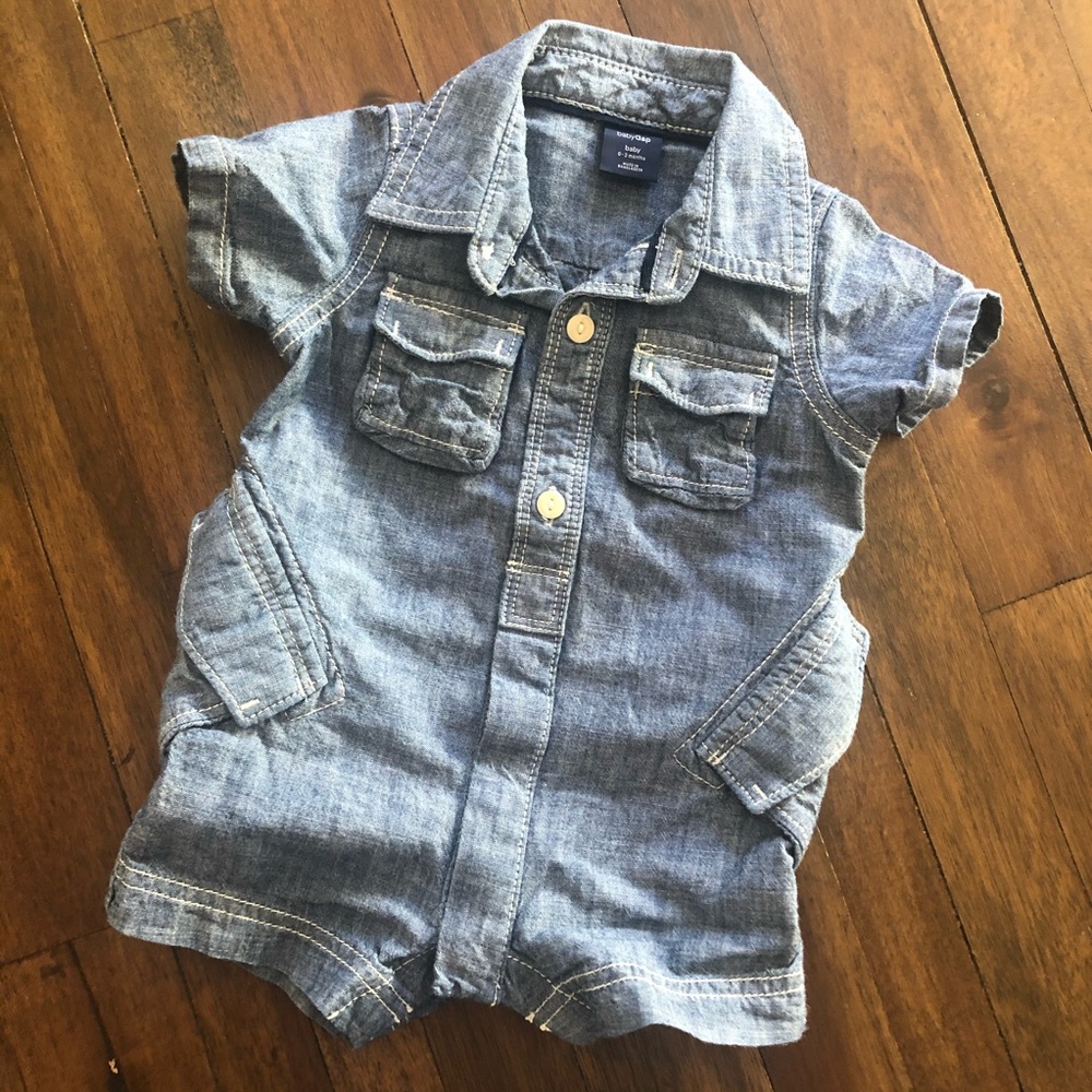 Baby Gap denim romper